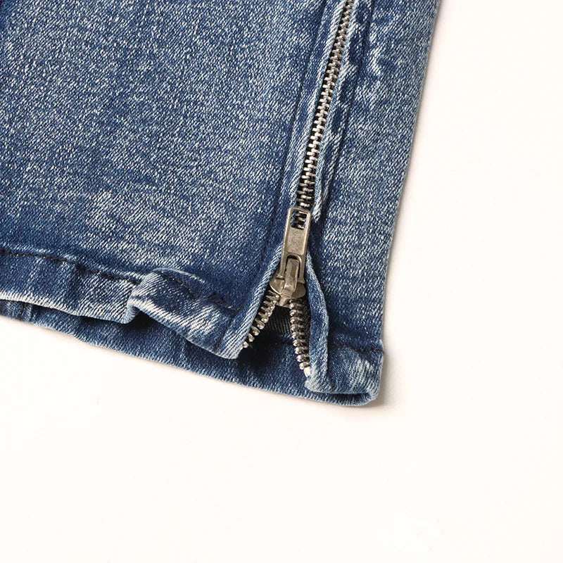 Denim Cargo Pants