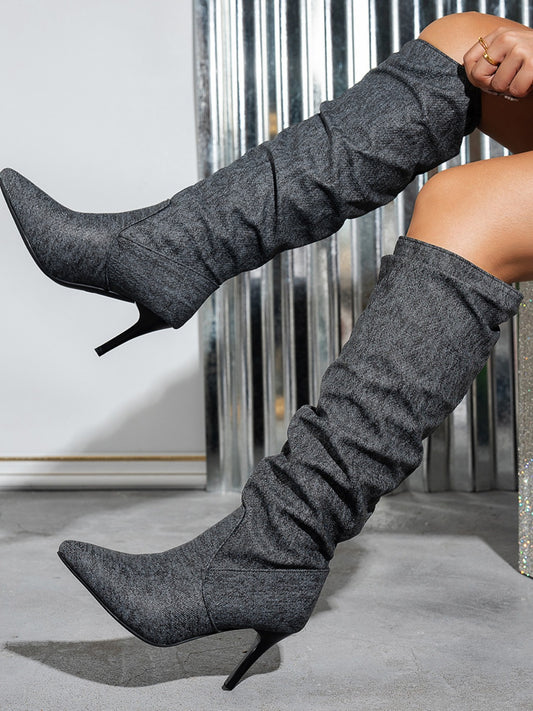 Pointed Toe Stiletto Boots