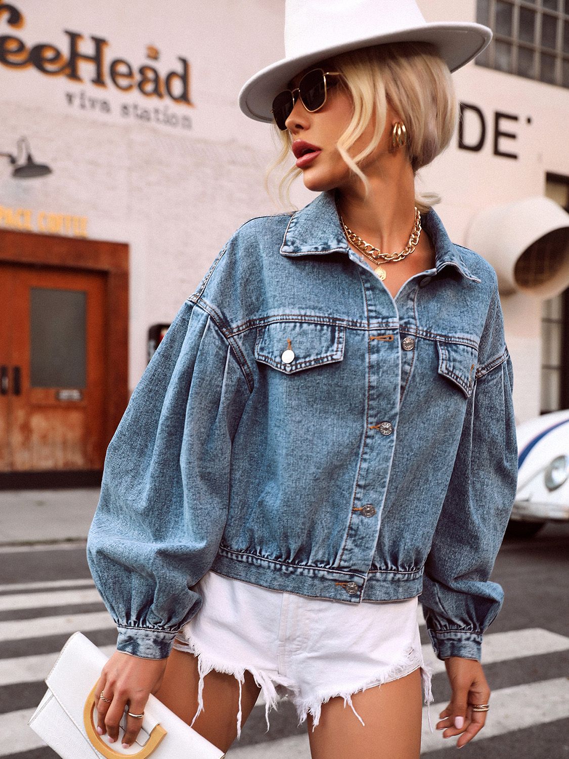 Party or Chill Denim Jacket