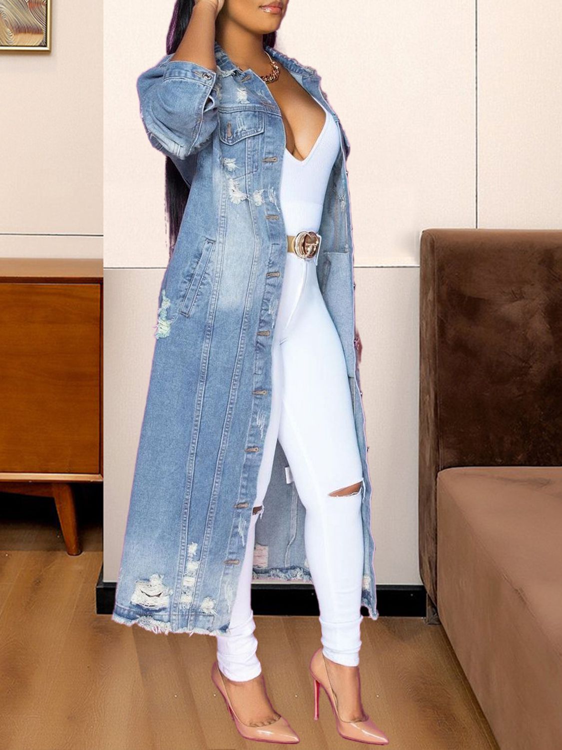 Long Denim Jacket